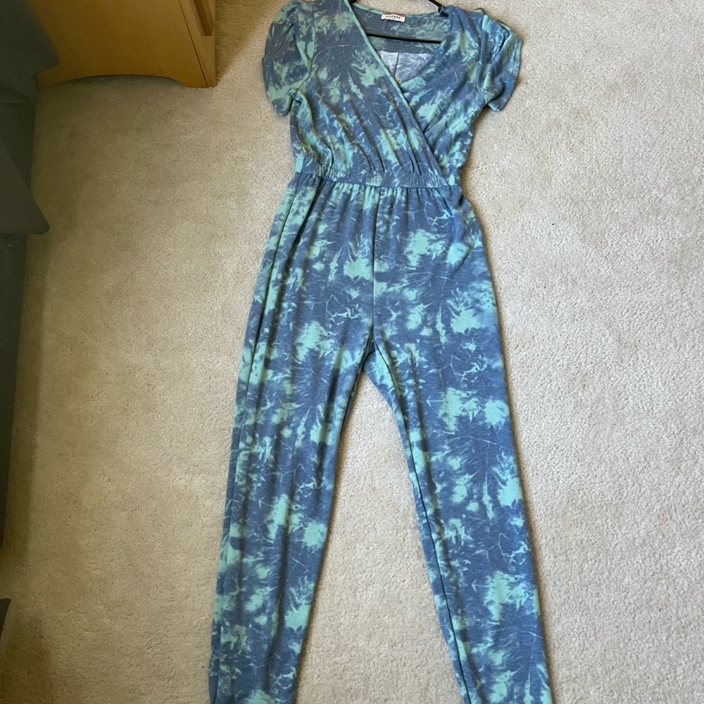 Tie dye Terry Romper